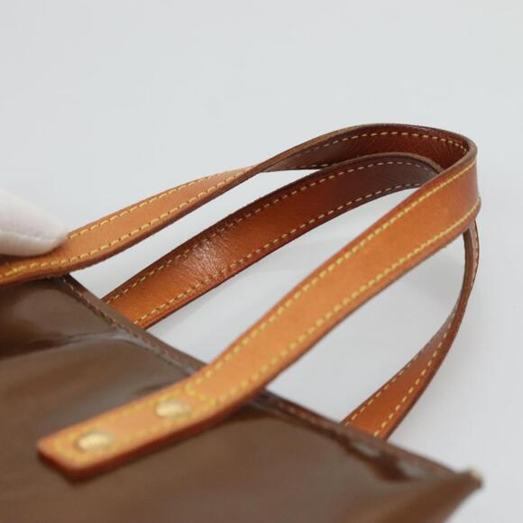 LOUIS VUITTON Monogram Vernis Reade PM Hand Bag Bronze M91146 - Picture 8 of 16